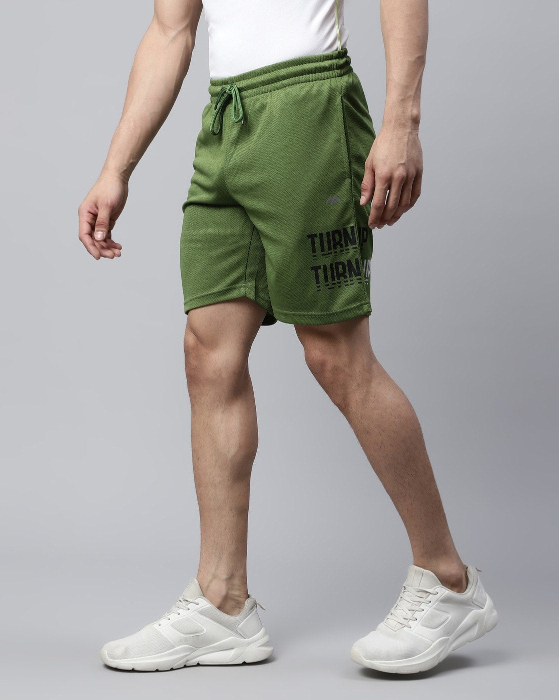 Slim Fit Shorts with Drawstring Waist