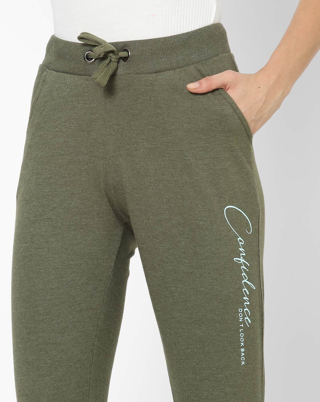 Typographic Print Joggers with Elasticated Drawcord (Yoga Pants)