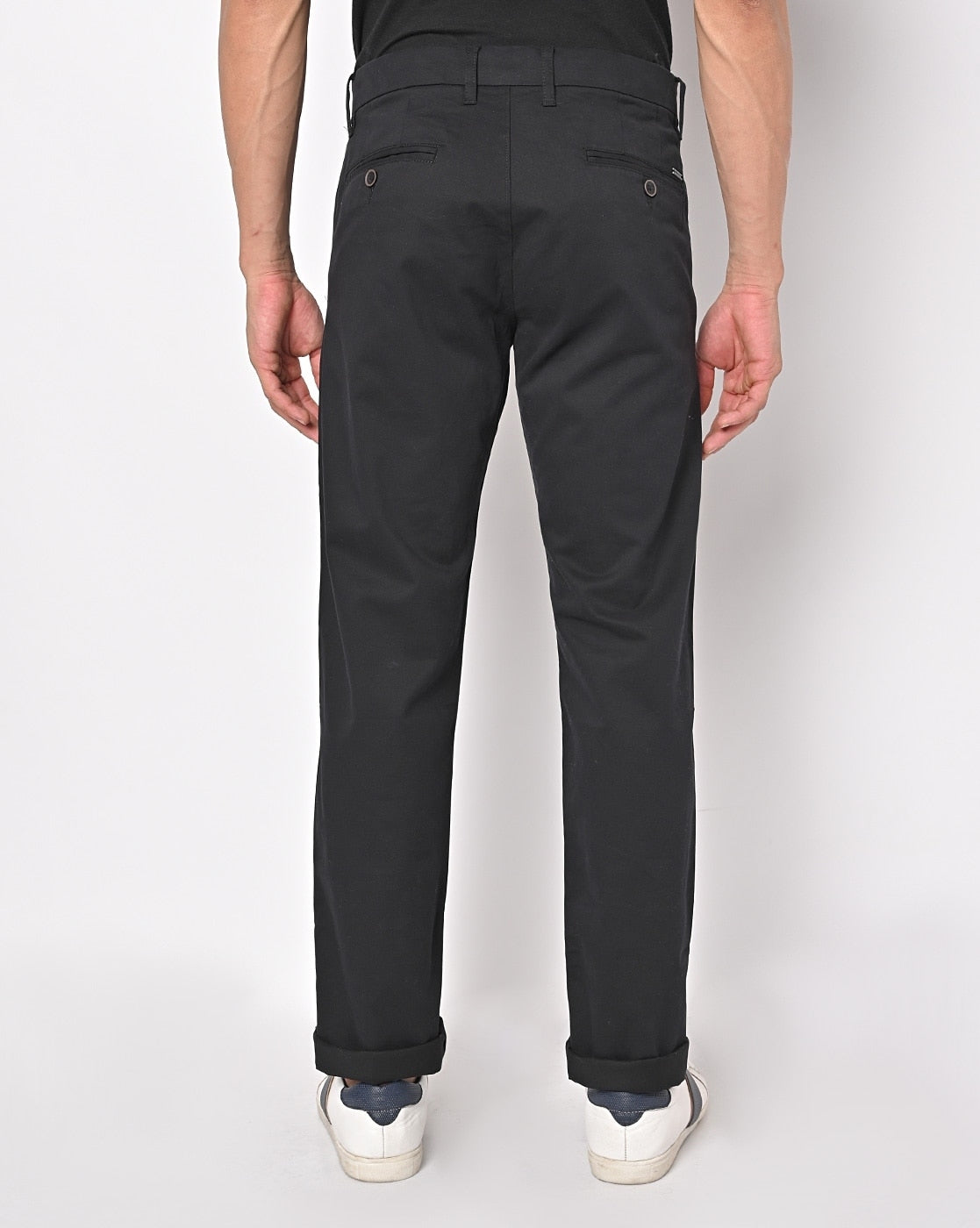 Tapered Fit Flat-Front Chinos