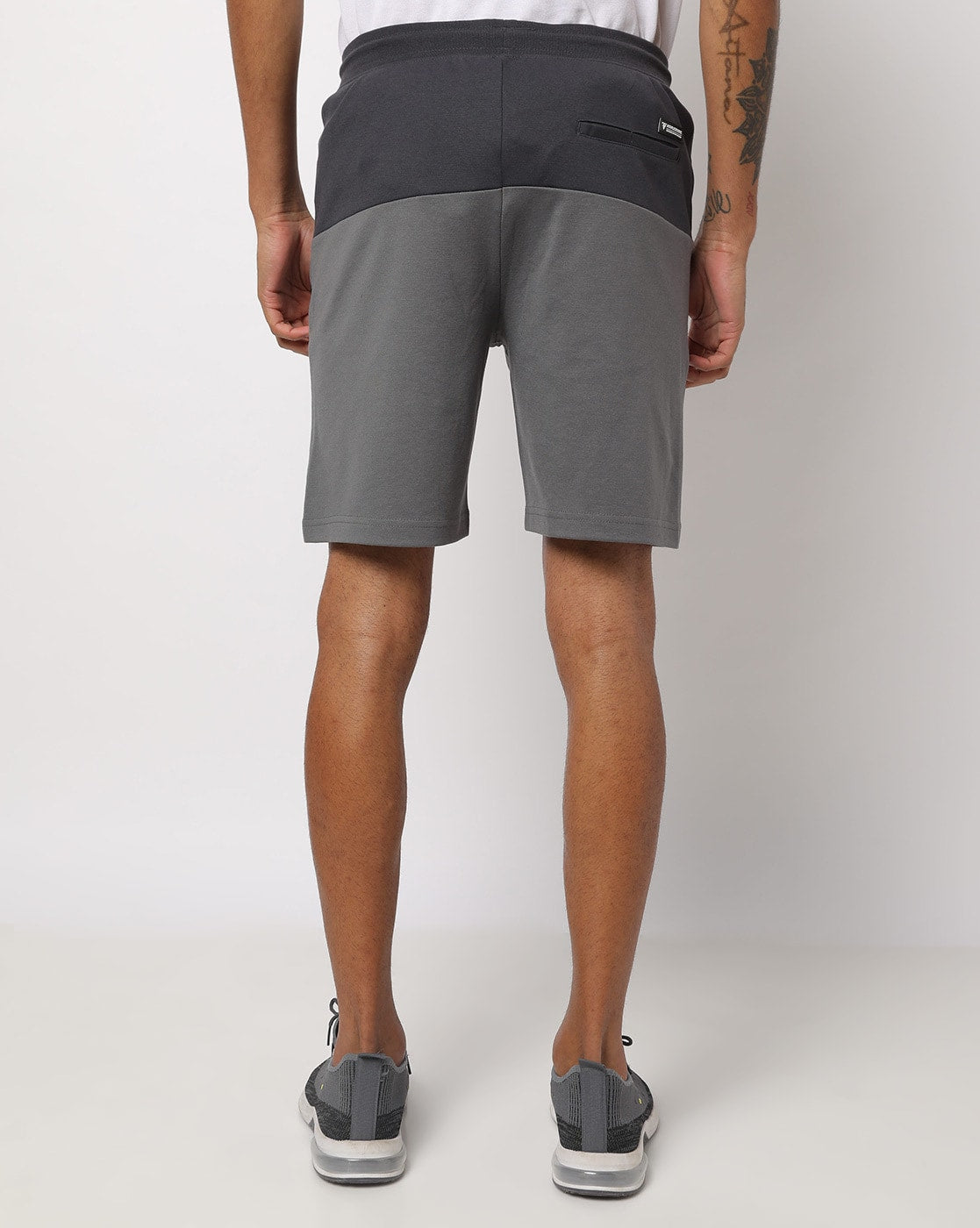 Colourblock Shorts with Insert Pockets