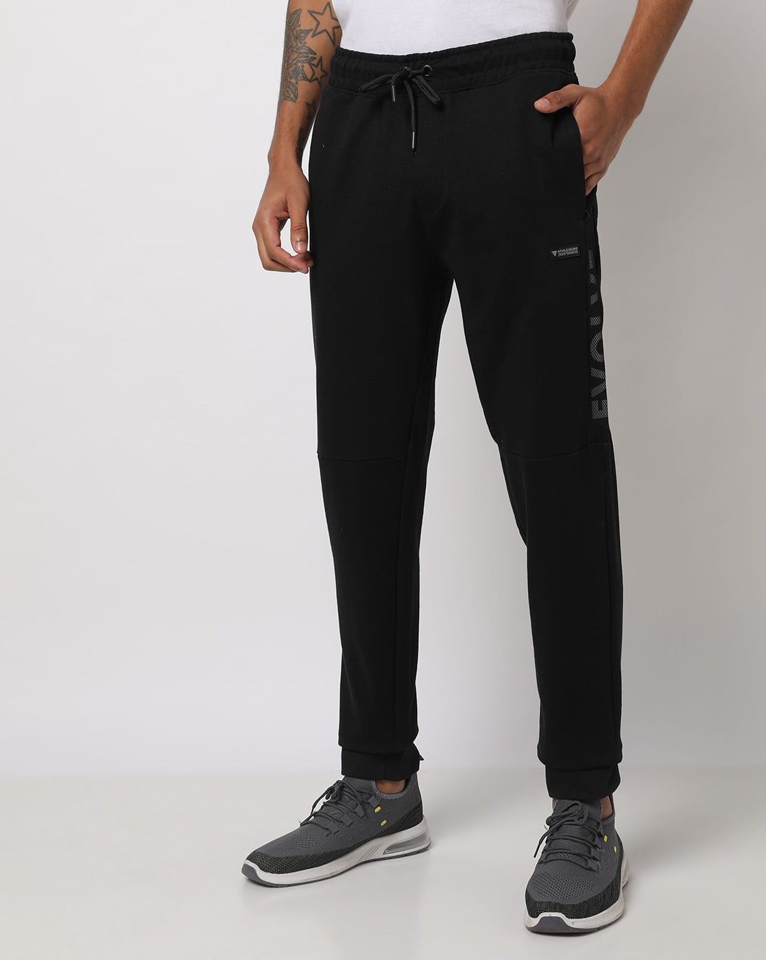 Heathered Joggers with Insert Pockets