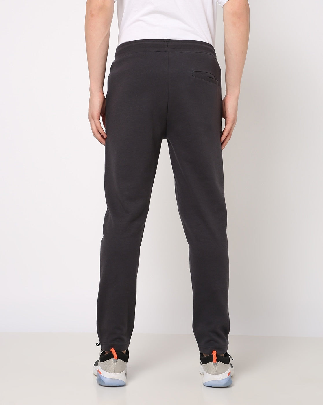 Drawstring Waist Straight Track Pants