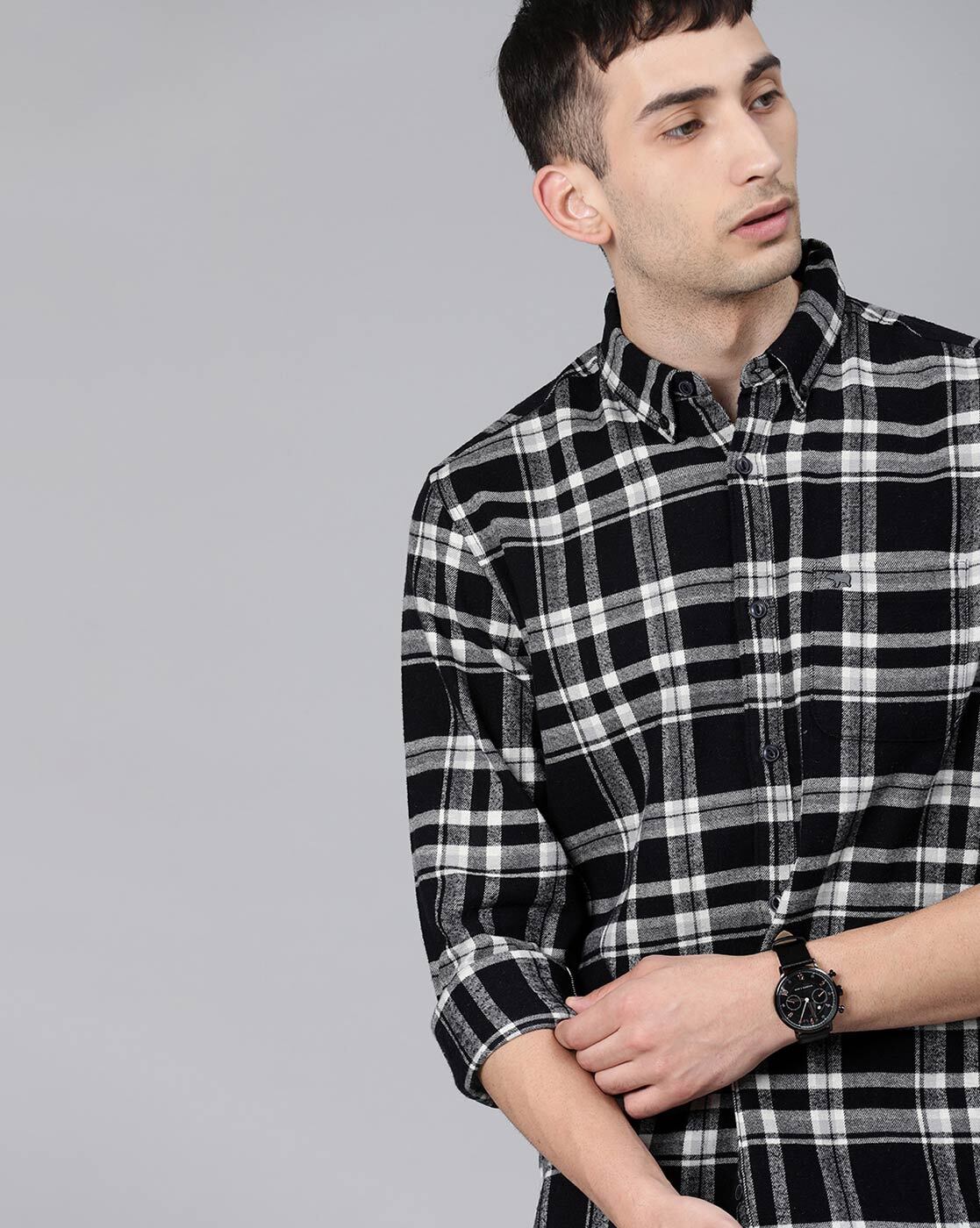 Checked Shirt with Patch Pocket