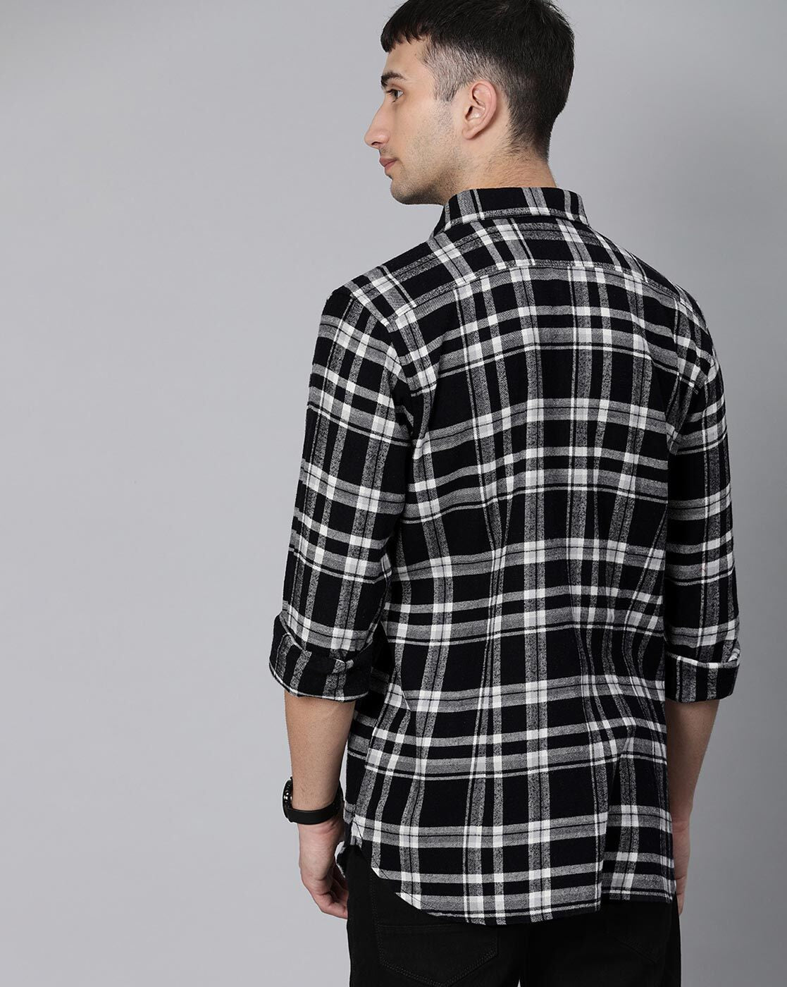 Checked Shirt with Patch Pocket