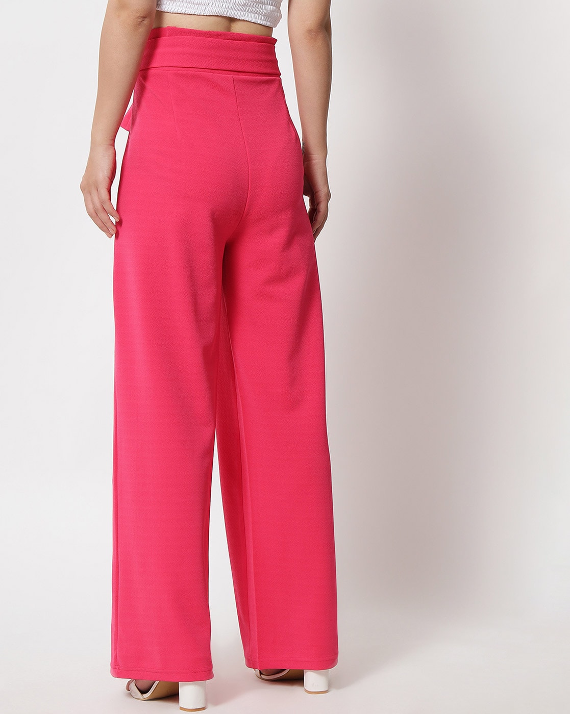 High-Rise Pants with Belt