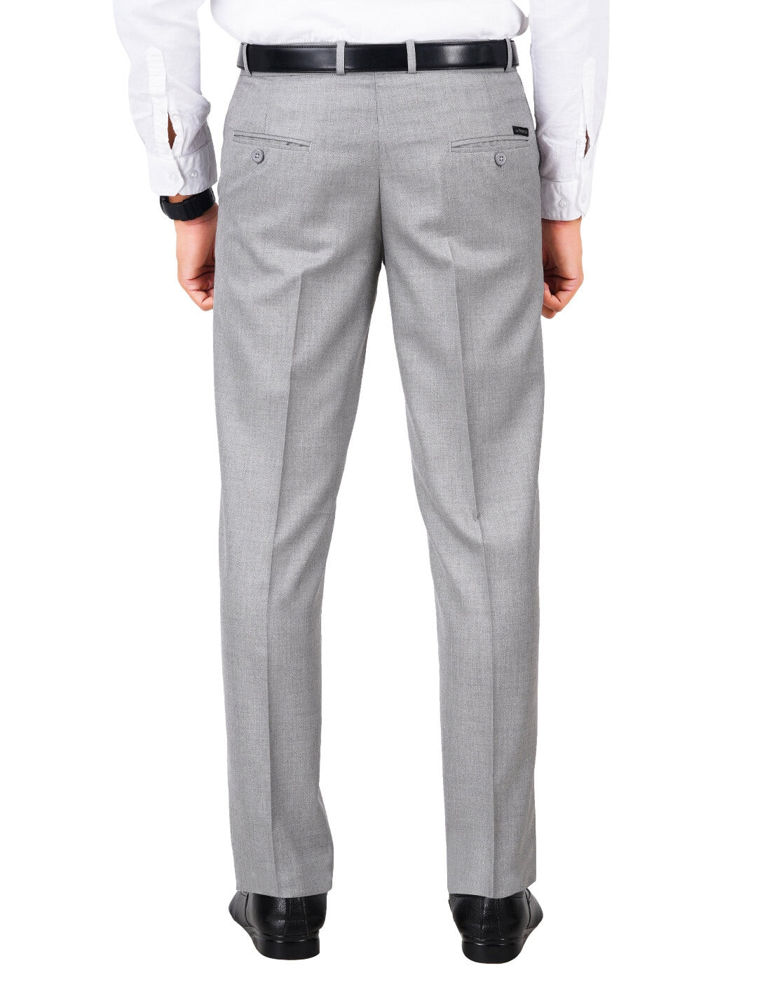 Flat-Front Straight Fit Trousers