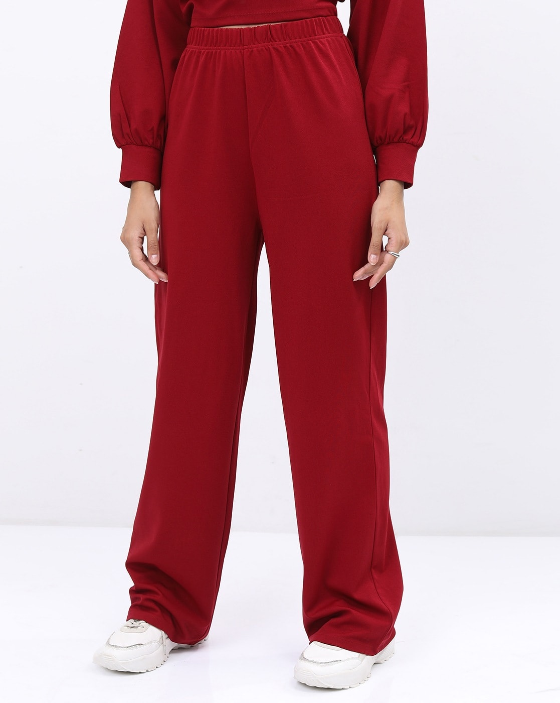 High-Neck Top with Pants Co-Ord Set