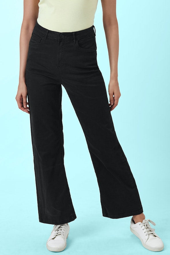 Black Wide Leg Jeans for Women