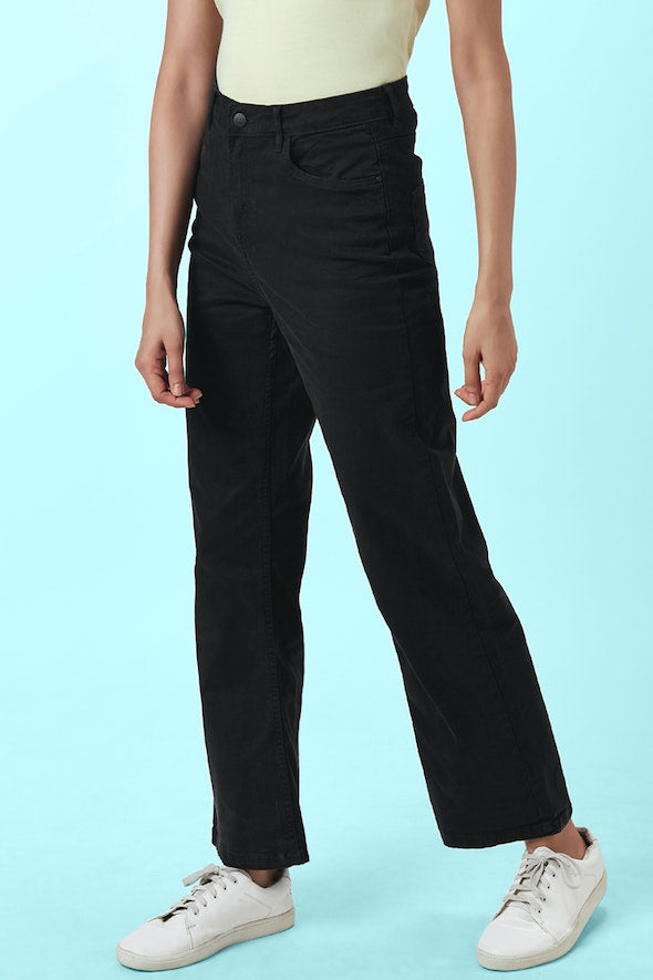 Black Wide Leg Jeans for Women