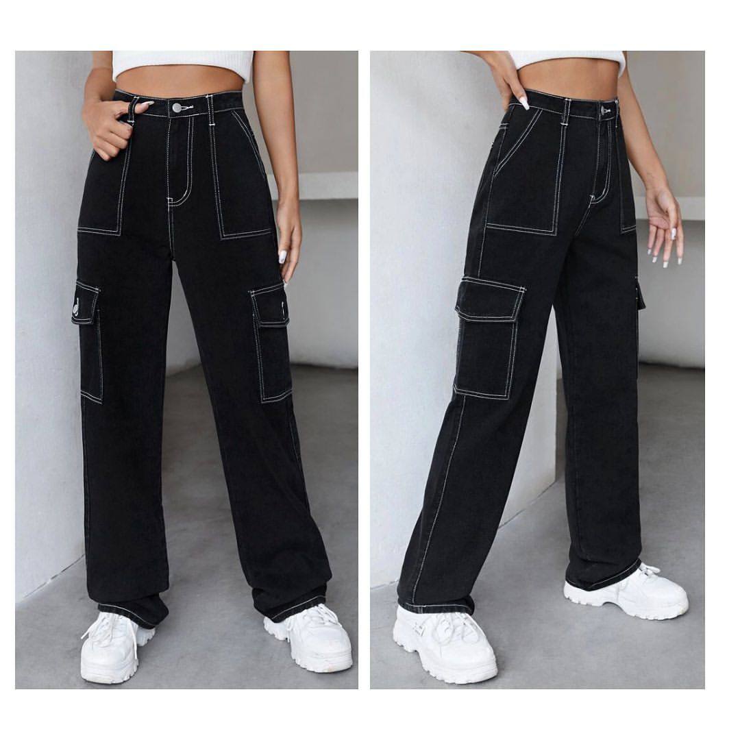 Wide Leg 6 Pocket Jeans with New Pattern