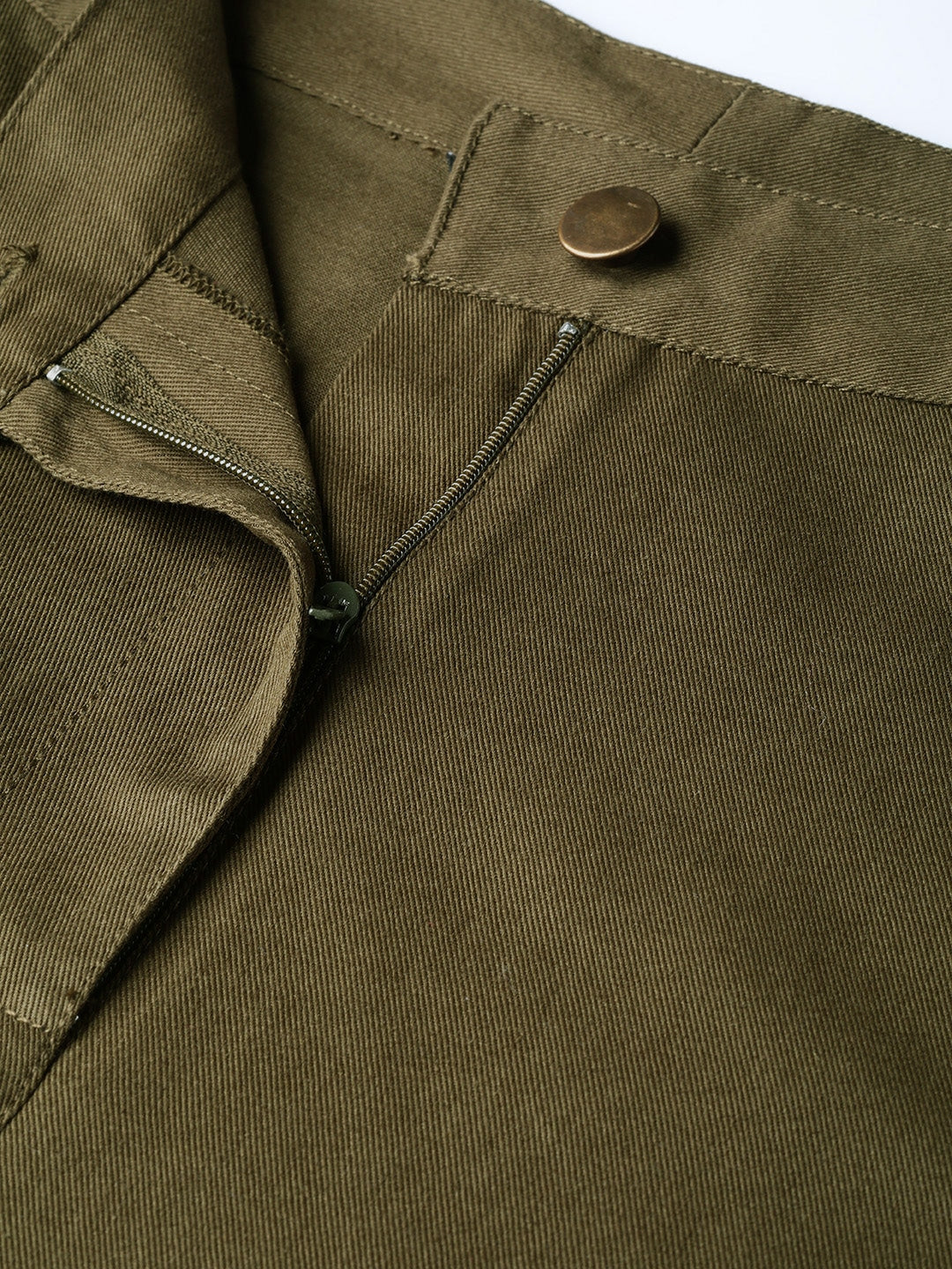 Olive Green Loose Fit Cargos